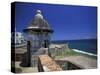 Sentry Box at San Cristobal Fort, El Morro, San Juan, Puerto Rico-Michele Molinari-Stretched Canvas