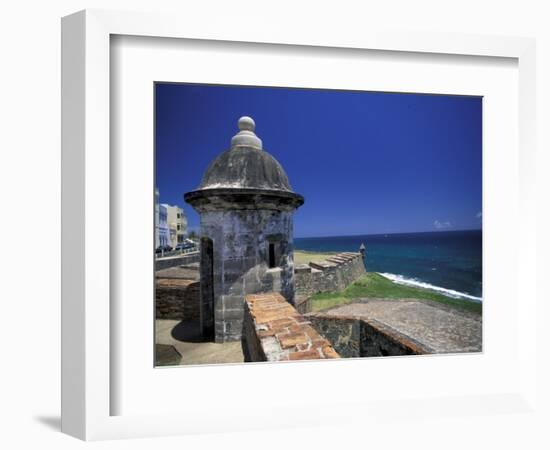 Sentry Box at San Cristobal Fort, El Morro, San Juan, Puerto Rico-Michele Molinari-Framed Photographic Print