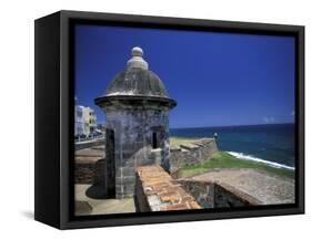 Sentry Box at San Cristobal Fort, El Morro, San Juan, Puerto Rico-Michele Molinari-Framed Stretched Canvas