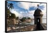 Sentry Box, Old San Juan, Puerto Rico-George Oze-Framed Stretched Canvas