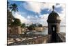 Sentry Box, Old San Juan, Puerto Rico-George Oze-Stretched Canvas