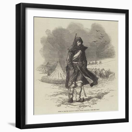 Sentry of the 4th Chasseurs D'Afrique before Sebastopol-null-Framed Giclee Print