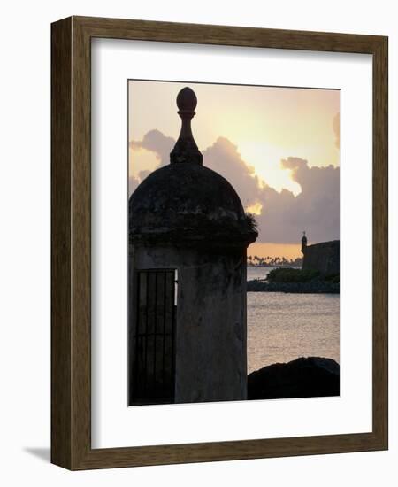 Sentry Post In San Juan Bay, Puerto Rico-George Oze-Framed Photographic Print