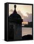 Sentry Post In San Juan Bay, Puerto Rico-George Oze-Framed Stretched Canvas