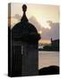 Sentry Post In San Juan Bay, Puerto Rico-George Oze-Stretched Canvas