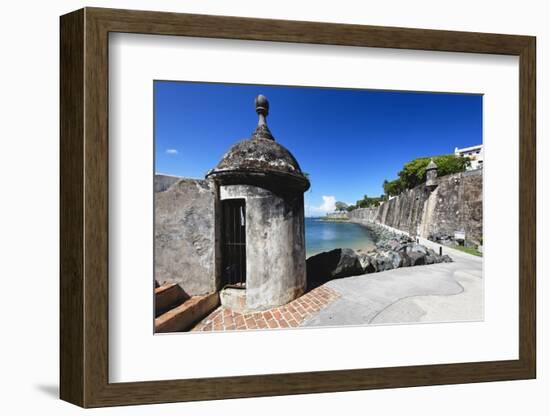 Sentry Post, Old San Juan, Puerto Rico-George Oze-Framed Photographic Print