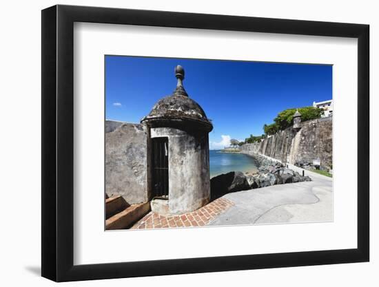 Sentry Post, Old San Juan, Puerto Rico-George Oze-Framed Photographic Print