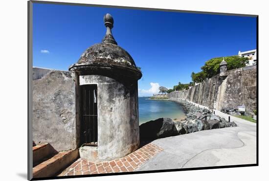 Sentry Post, Old San Juan, Puerto Rico-George Oze-Mounted Photographic Print