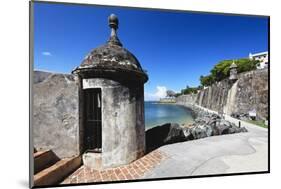 Sentry Post, Old San Juan, Puerto Rico-George Oze-Mounted Photographic Print