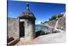 Sentry Post, Old San Juan, Puerto Rico-George Oze-Stretched Canvas