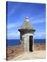 Sentry, San Cristobal Fort, UNESCO World Heritage Site, San Juan, Puerto Rico, USA-Wendy Connett-Stretched Canvas