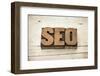 SEO Acronym (Search Engine Optimization)-PixelsAway-Framed Photographic Print