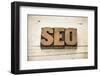 SEO Acronym (Search Engine Optimization)-PixelsAway-Framed Photographic Print