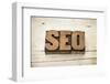 SEO Acronym (Search Engine Optimization)-PixelsAway-Framed Photographic Print