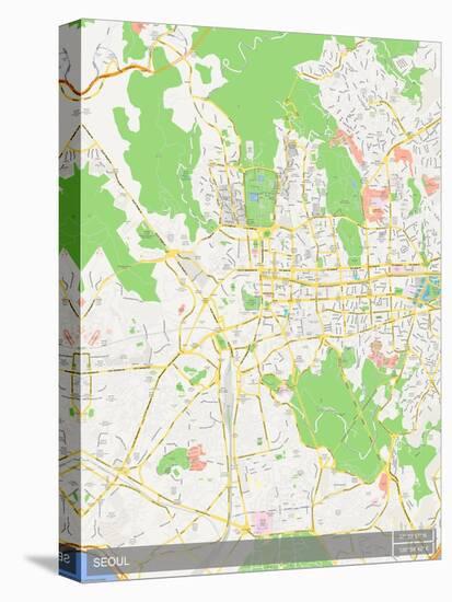 Seoul, Korea, Republic of Map-null-Stretched Canvas