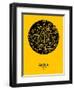 Seoul Street Map Yellow-NaxArt-Framed Art Print