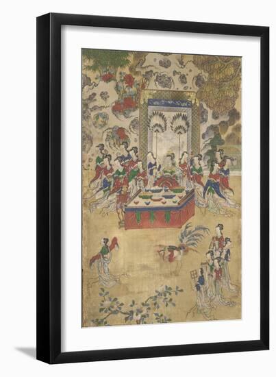 Seowangmo, Detail from the Banquet of Seowangmo, c.1800-Korean School-Framed Giclee Print