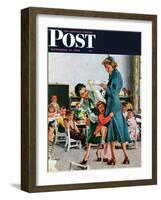 "Separation Anxiety," Saturday Evening Post Cover, September 11, 1948-George Hughes-Framed Giclee Print