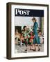 "Separation Anxiety," Saturday Evening Post Cover, September 11, 1948-George Hughes-Framed Premium Giclee Print