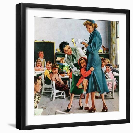 "Separation Anxiety," September 11, 1948-George Hughes-Framed Premium Giclee Print