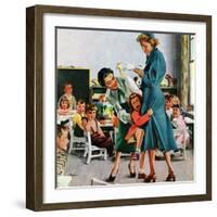 "Separation Anxiety," September 11, 1948-George Hughes-Framed Giclee Print