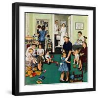 "Separation Anxiety", September 3, 1955-Stevan Dohanos-Framed Giclee Print