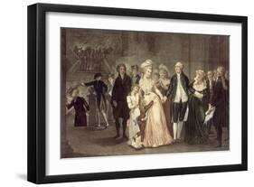 Séparation de Louis XVI et de sa famille. La nuit du 20 septembre 1792.-Charles Benazech-Framed Giclee Print