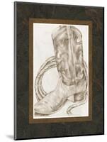 Sepia Boots I-Jennifer Goldberger-Mounted Art Print