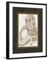 Sepia Boots I-Jennifer Goldberger-Framed Art Print