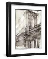 Sepia Bridge Study I-Ethan Harper-Framed Art Print