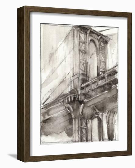 Sepia Bridge Study I-Ethan Harper-Framed Art Print