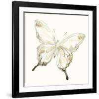 Sepia Butterfly Impressions IV-June Erica Vess-Framed Art Print