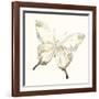 Sepia Butterfly Impressions IV-June Erica Vess-Framed Art Print