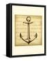 Sepia Captain's Anchor-Ethan Harper-Framed Stretched Canvas