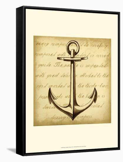 Sepia Captain's Anchor-Ethan Harper-Framed Stretched Canvas