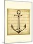 Sepia Captain's Anchor-Ethan Harper-Mounted Art Print