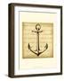 Sepia Captain's Anchor-Ethan Harper-Framed Art Print