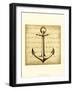 Sepia Captain's Anchor-Ethan Harper-Framed Art Print