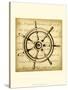 Sepia Captain's Wheel-Ethan Harper-Stretched Canvas