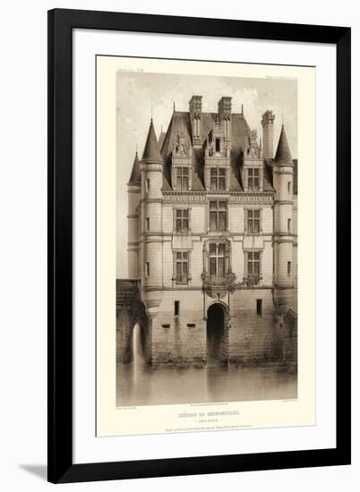 Sepia Chateaux V-Victor Petit-Framed Art Print