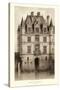 Sepia Chateaux V-Victor Petit-Stretched Canvas