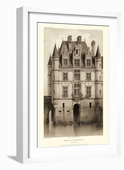 Sepia Chateaux V-Victor Petit-Framed Art Print