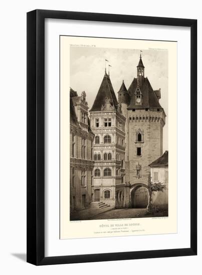 Sepia Chateaux VI-Victor Petit-Framed Art Print