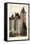 Sepia Chateaux VII-Victor Petit-Framed Stretched Canvas