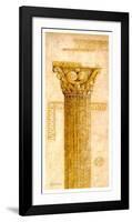 Sepia Column Study IV-Javier Fuentes-Framed Art Print