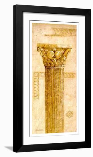 Sepia Column Study IV-Javier Fuentes-Framed Art Print