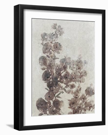 Sepia Flower Study I-null-Framed Art Print