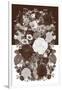 Sepia Flowerbed-null-Framed Art Print
