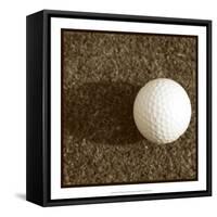 Sepia Golf Ball Study IV-Jason Johnson-Framed Stretched Canvas