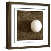 Sepia Golf Ball Study IV-Jason Johnson-Framed Art Print